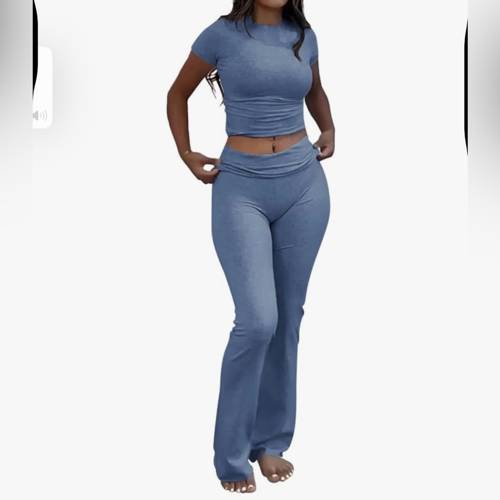 Women's Blue Two-Piece Set